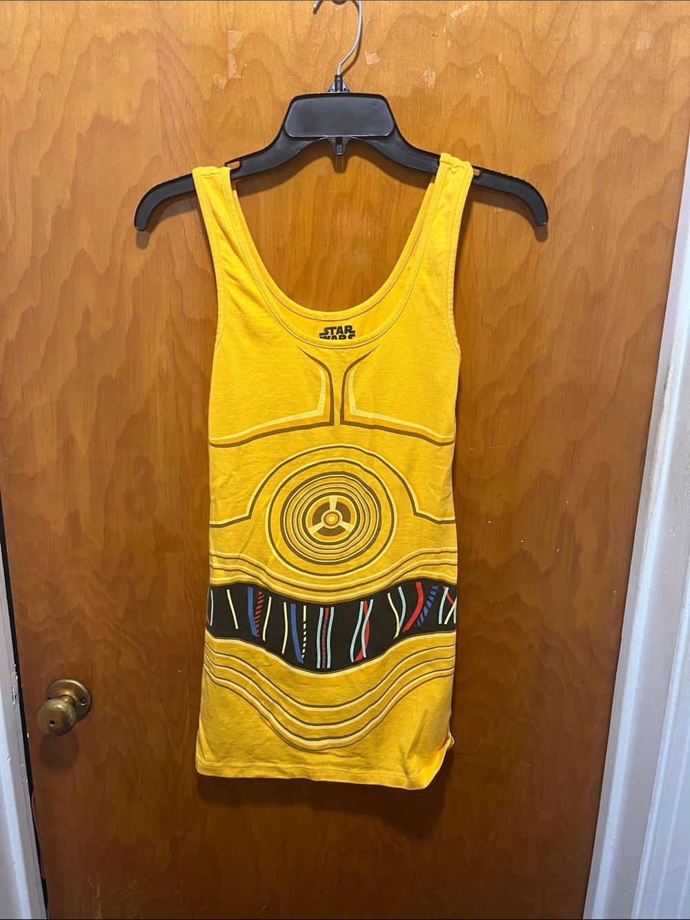 Mighty Fine Star Wars Yellow Tank Top